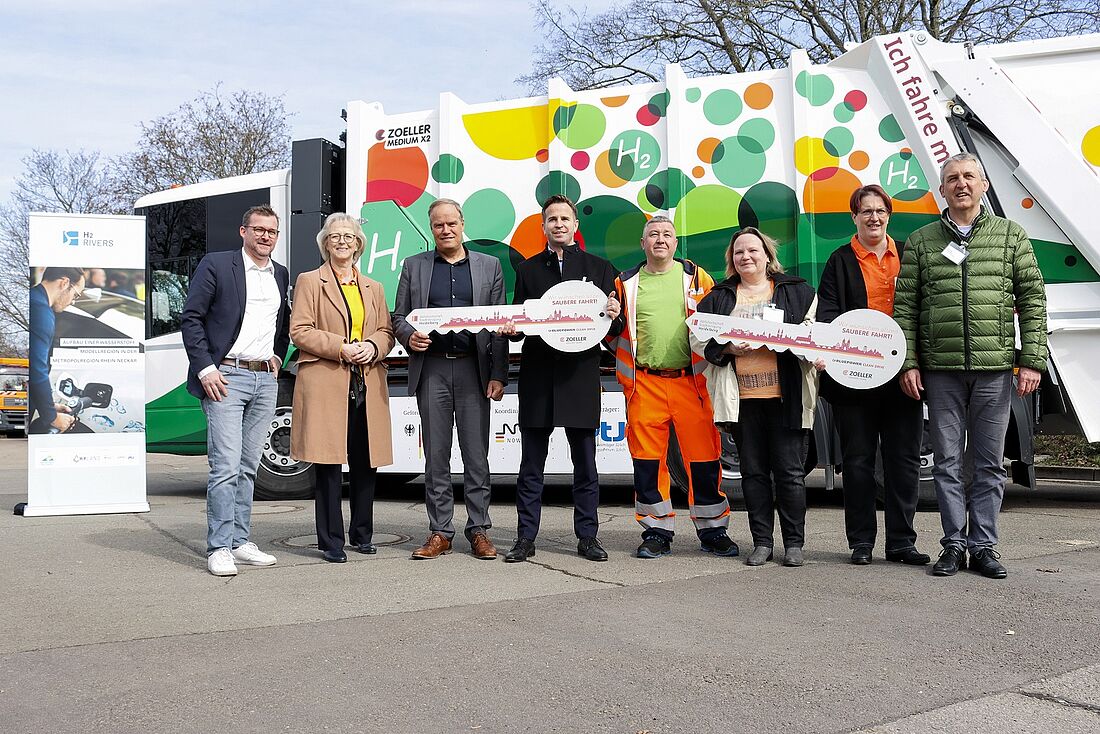 Das Abfallsammelfahrzeug für die Stadt Heidelberg wurde im März 2023 übergeben.