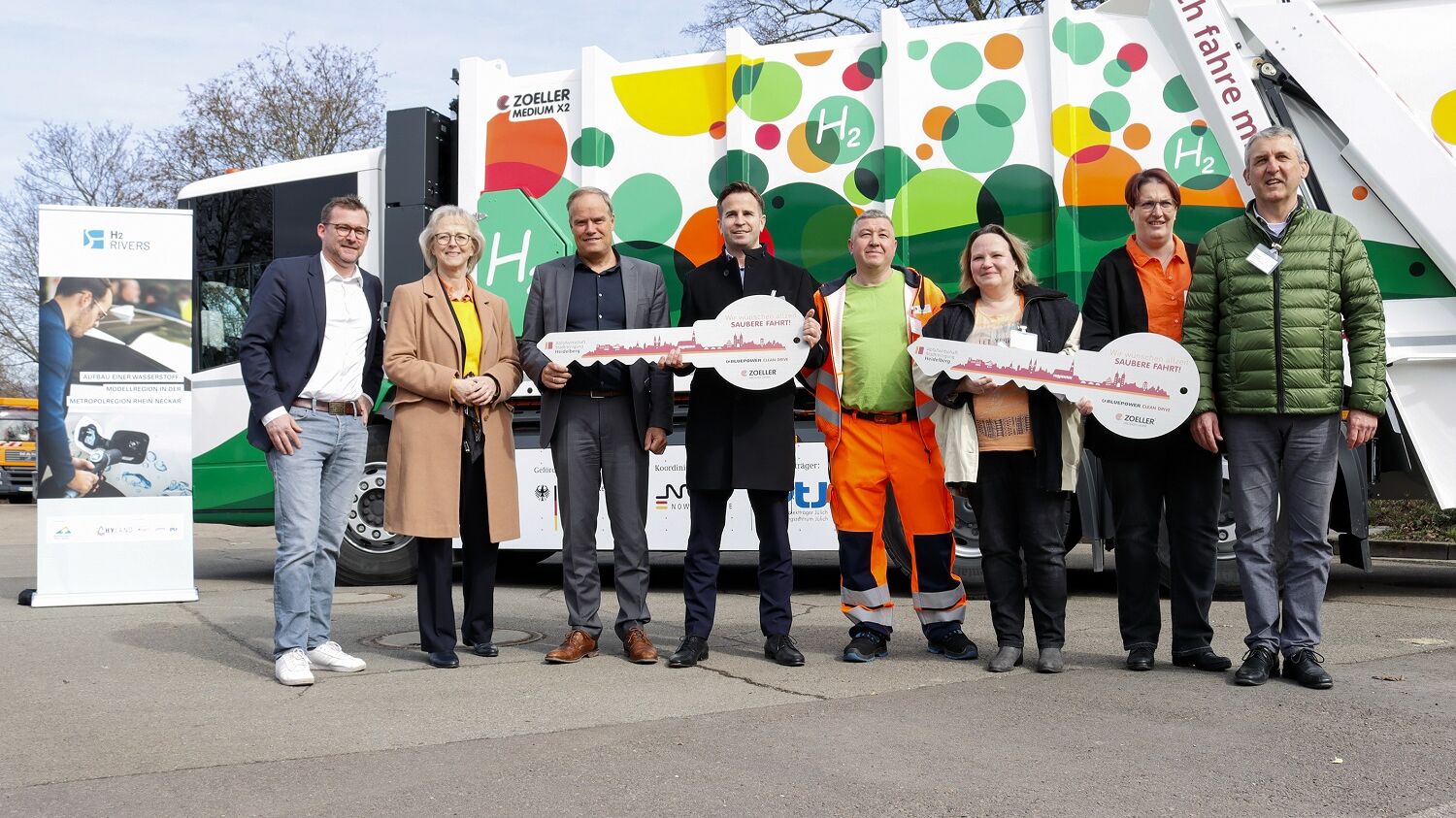 Das Abfallsammelfahrzeug für die Stadt Heidelberg wurde im März 2023 übergeben.